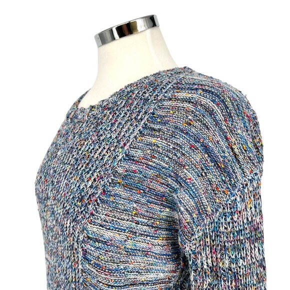 Rails Speckled Blue Elsa Sweater Multicolor Knit Long Sleeve Crewneck Size Small - Picture 5 of 12